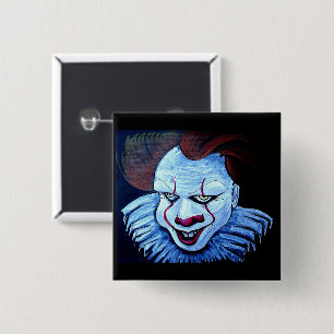 Badge Carré 5 Cm Clown : Mal