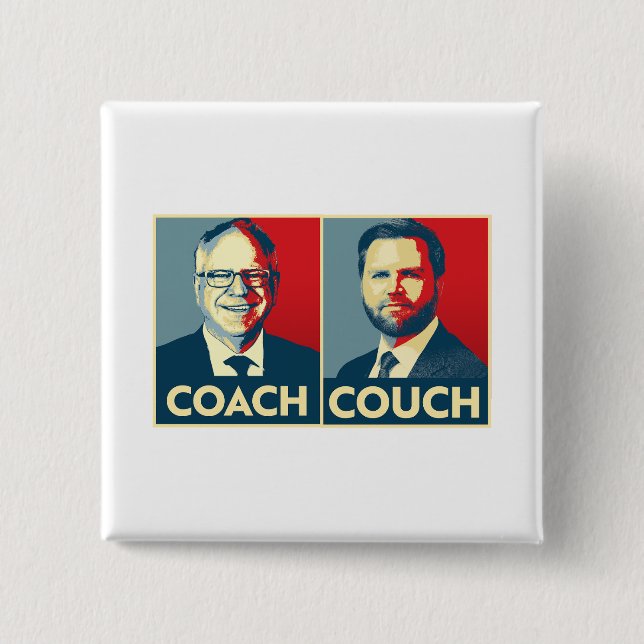 Badge Carré 5 Cm Coach vs Couch (Devant)