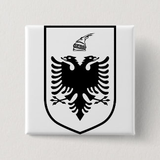 Badge Carré 5 Cm Coat of arms of Albania 