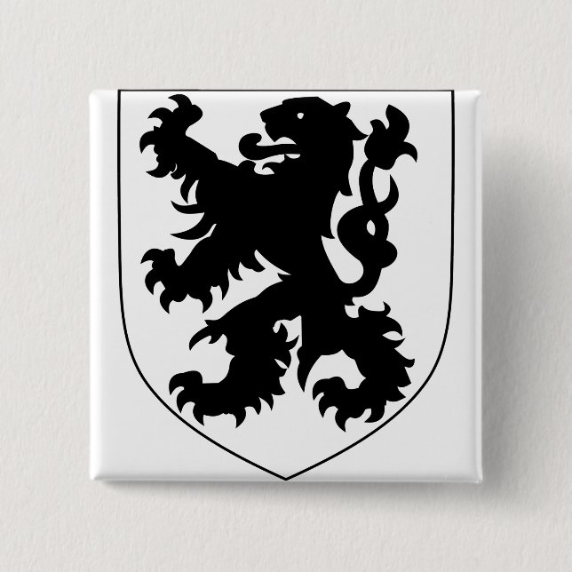Badge Carré 5 Cm Coat of Arms of Flanders (Devant)