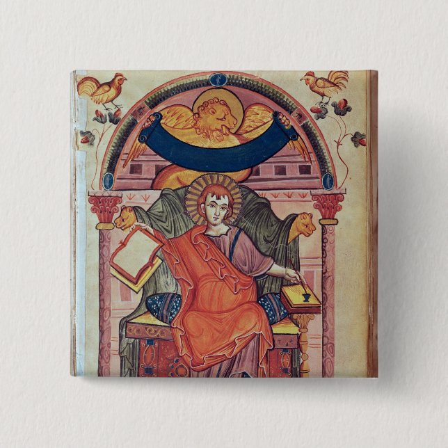 Badge Carré 5 Cm Cod.22 St Mark, du manuscrit d'ADA (Devant)