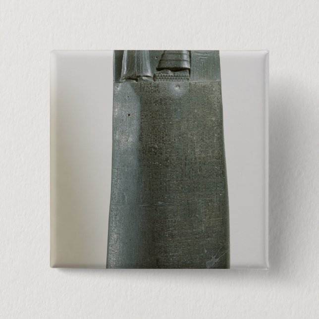 Badge Carré 5 Cm Code de Hammurabi (Devant)