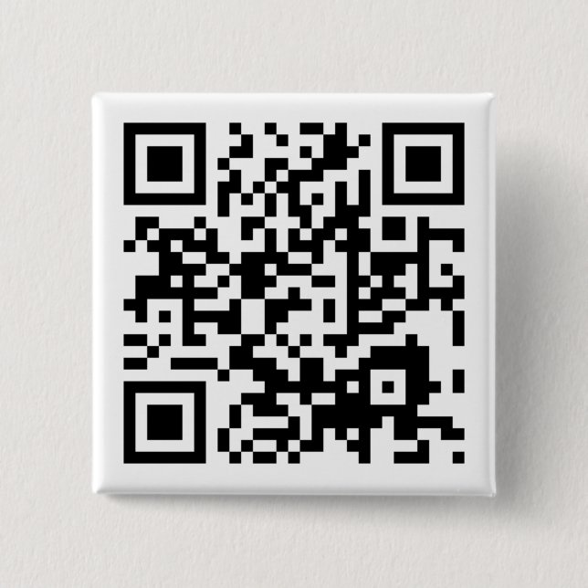 Badge Carré 5 Cm code personnalisable de QR (Devant)