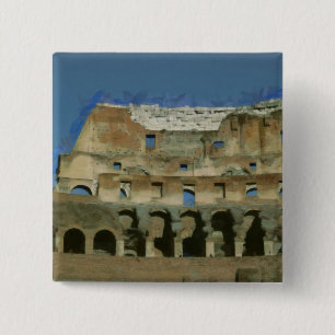 Badge Carré 5 Cm Colisée, Rome