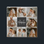 Badge Carré 5 Cm Collection Famille Moderne Photo & cadeau personna<br><div class="desc">Collection Famille Moderne Photo & cadeau personnalisé</div>