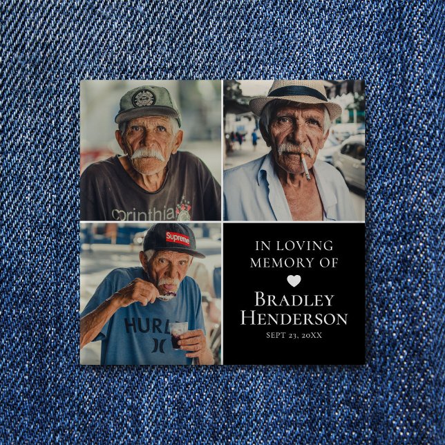 Badge Carré 5 Cm Collection photo moderne Garde-mémoire (Créateur téléchargé)