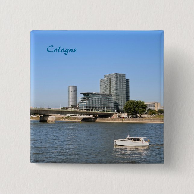 Badge Carré 5 Cm Cologne (Devant)