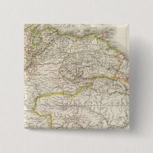 Badge Carré 5 Cm Colombie, Guyanes - Colombie-Britannique