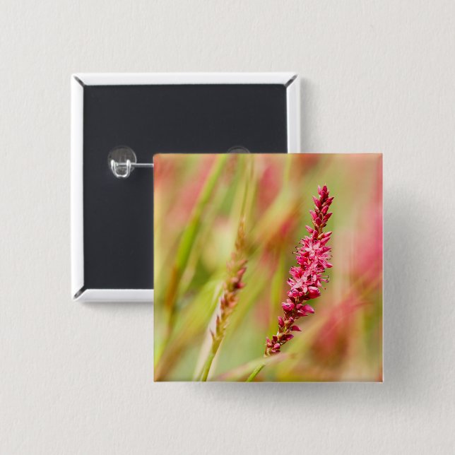 Badge Carré 5 Cm coloris (Devant & derrière)