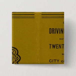Badge Carré 5 Cm Colton's Driving and Wheeling Map of the US 3