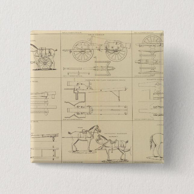 Badge Carré 5 Cm Commande, magasins, etc. (Devant)