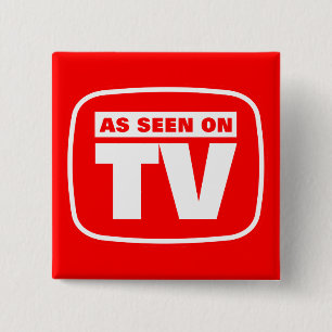 Badge Carré 5 Cm Comme vu à la TV