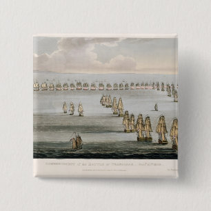 Badge Carré 5 Cm Commencement de la bataille de Trafalgar, 21ème