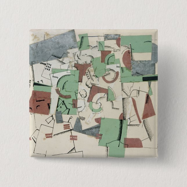 Badge Carré 5 Cm Composition, c.1920 (Devant)