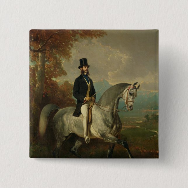 Badge Carré 5 Cm Compte Alfred De Montgomery 1850-60 (Devant)