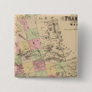 Badge Carré 5 Cm Comté de Franklin dans le Maine