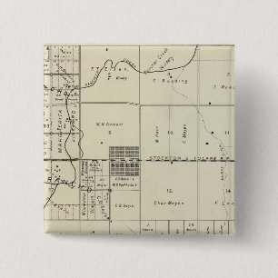 Badge Carré 5 Cm Comté de Fresno, Californie 13