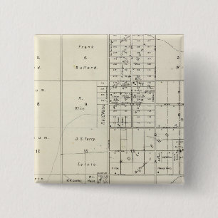 Badge Carré 5 Cm Comté de Fresno, Californie 24