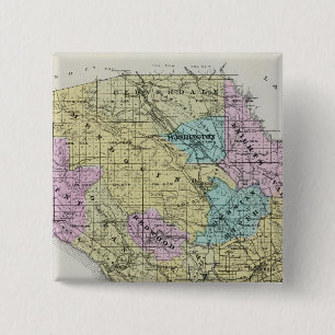 Badge Carré 5 Cm Comté de Sonoma, Californie 18