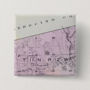 Badge Carré 5 Cm Comté de Sonoma, Californie 24