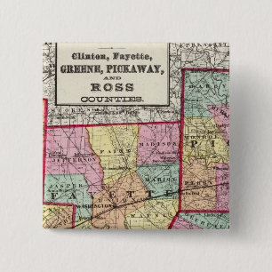 Badge Carré 5 Cm Comtés de Ross