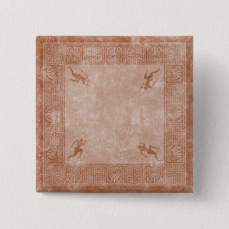 Badge Carré 5 Cm conception de carré de la Grèce