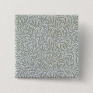 Badge Carré 5 Cm Conception de papier peint de saule, 1874