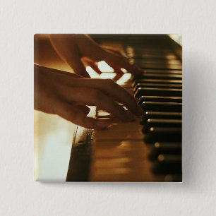 Badge Carré 5 Cm Conception de piano Extraordinaire
