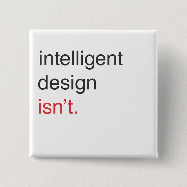 Badge Carré 5 Cm conception intelligente (Devant)