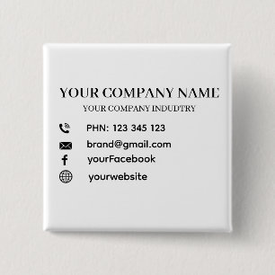 Badge Carré 5 Cm Conception personnalisée moderne de promotion comm