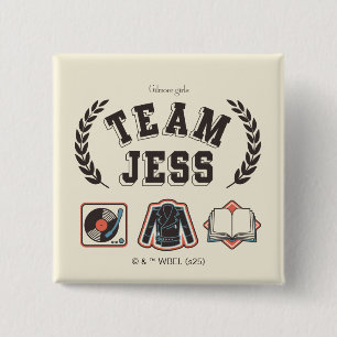 Badge Carré 5 Cm Conception Team Jess Gilmore Girls