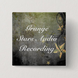Badge Carré 5 Cm Conception vintage d'étoiles grunges