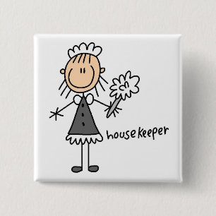 Badge Carré 5 Cm Concierge Bonhomme
