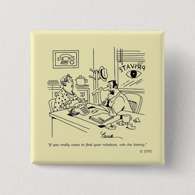 Badge Carré 5 Cm Conclusion des parents (Devant)