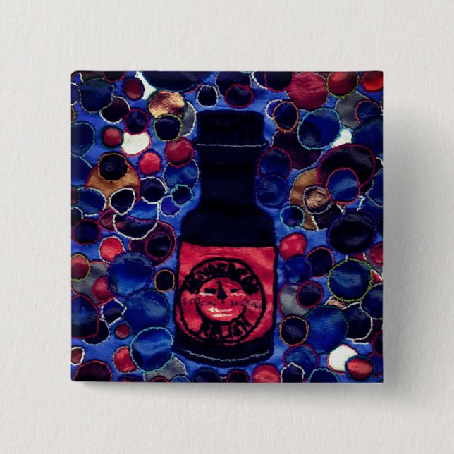 Badge Carré 5 Cm Condiment (Devant)