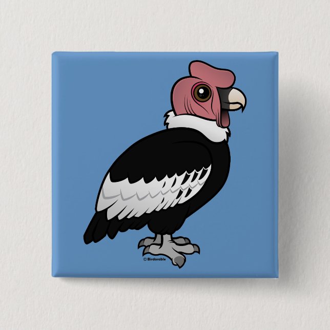 Badge Carré 5 Cm Condor andin (Devant)