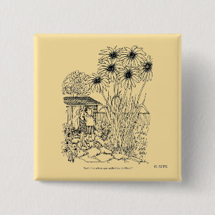 Badge Carré 5 Cm Conducteur vide 2 d'oiseau