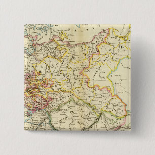 Badge Carré 5 Cm Confédération germanique 2