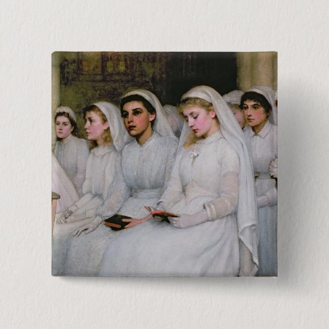 Badge Carré 5 Cm Confirmation (Devant)