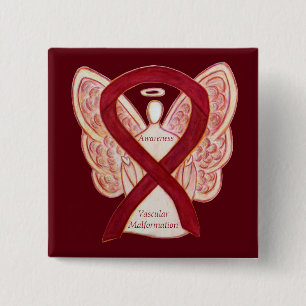 Badge Carré 5 Cm Connaissance de la formation vasculaire Ruban Ange