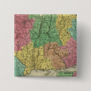 Badge Carré 5 Cm Connecticut 10