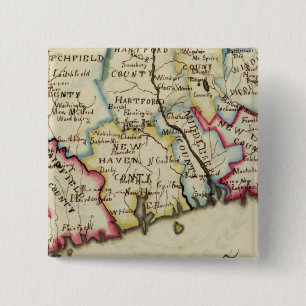 Badge Carré 5 Cm Connecticut 11