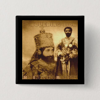 Badge Carré 5 Cm Conquête du bouton de lion