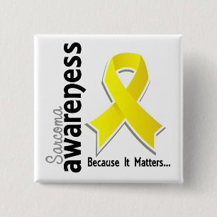 Badge Carré 5 Cm Conscience 5 de sarcome