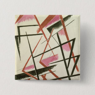 Badge Carré 5 Cm Construction linéaire, c.1921 (gouache sur le