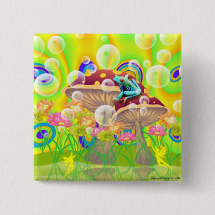 Badge Carré 5 Cm Conte de fées