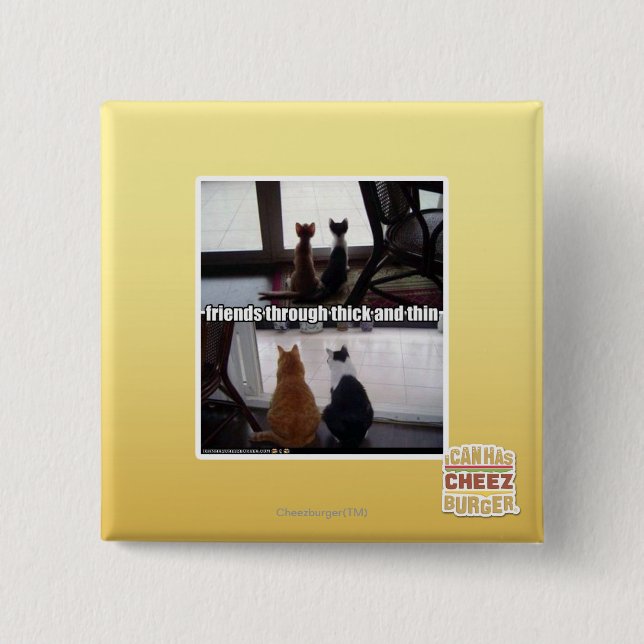 Badge Carré 5 Cm Contre vent et marée (Devant)