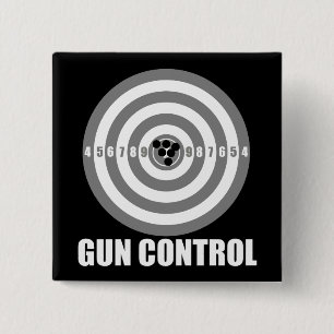 Badge Carré 5 Cm contrôle des armes de boudine
