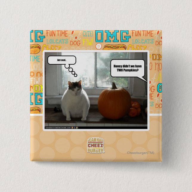 Badge Carré 5 Cm Cool d'acte (Devant)