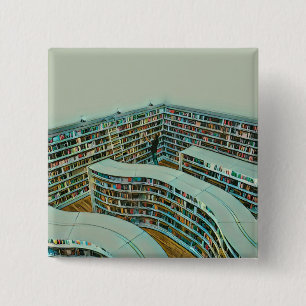 Badge Carré 5 Cm Cool lecture amant cadeau
